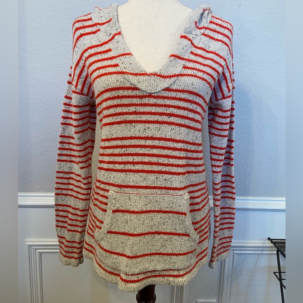Roxy Knit Sweater Poncho Style Hoodie Size Medium